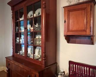 Hanging walnut cabinet