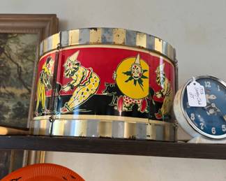 Large metal toy drum 