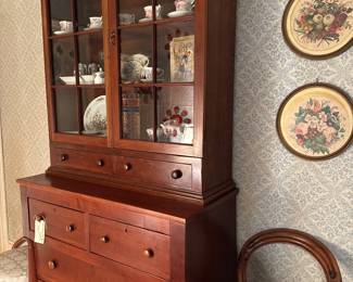 Cherry step back cupboard 