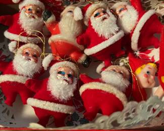Felt Santa ornaments