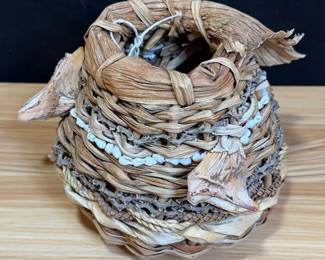 Fiama Fiber Art Basket Hawaii