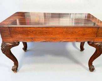 Antique Wood Spinet Desk