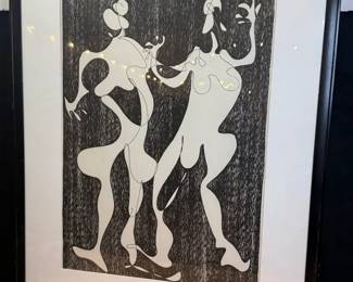 Artist Signed Litho Titled Happy Spirits
