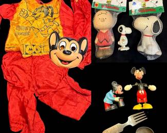 Mickey Mouse, Mighty Mouse, Snoopy Charlie Brown Collectibles