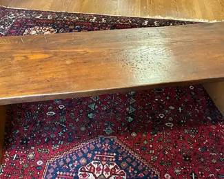 1973 Primitive Style Coffee Table Signed Dallas Cooper Of Vanceburg, Kentucky