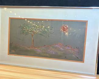 Artist Signed Pincus Mixed Media Artwork
