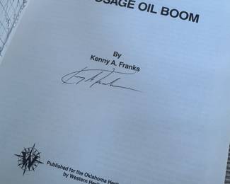 "The Osage Oil Boom" Autographed by Kenny A. Franks
