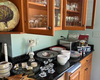 Large Collection of Pots, Pans, Bowls, Plates and Kitchenware
