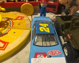 Vintage Jeff Gordon Toy Car & Figurine