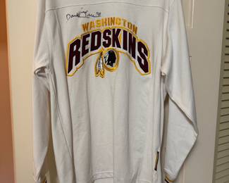 Lee Sport Washington Redskins Long Sleeve Shirt Size M - Autographed by Darrell Green
