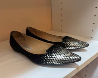 Women's Jimmy Choo Romy Suede Point-Toe Flats Size 37-1/2