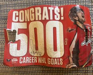 500 Career NHL Goals Autographed by Alexander Ovechkin