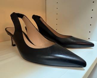 Women's Stuart Weitzman Hayday Leather Slingback Pumps Size 8-1/2 M
