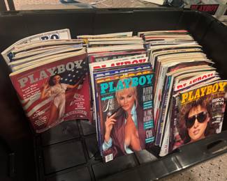 Large Collection of Vintage Playboy Magazines