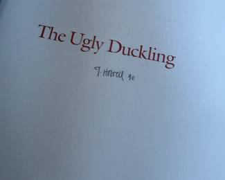 "Hans Christian Anderson, The Ugly Duckling" Autographed by Troy Howell