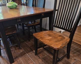 Chair and view of Base of Table
