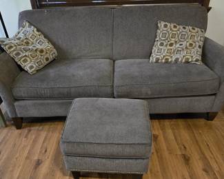 Gray Couch with Ottamon