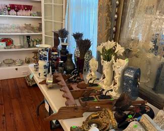 antique vases, glassware