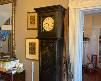 grandfather clock with shelves