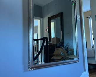 beveled white gold mirror