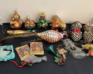 Woodsy theme Christmas ornaments