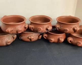 Pig soup bowls