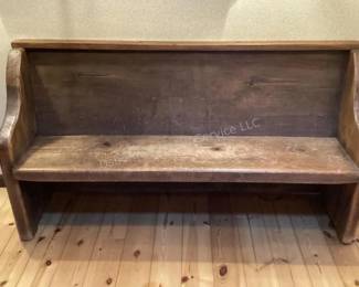 Church pew bench