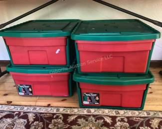 Christmas storage drawers/totes & ornaments