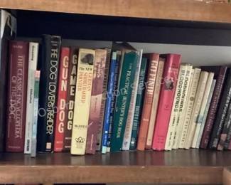 Several shelves of books