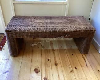 Wicker bench