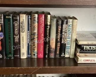 Several shelves of books