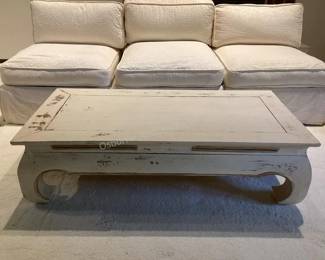 Distressed coffee table