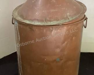 Copper canister with lid