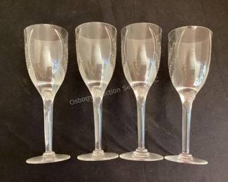 Lalique angel stemware (2 sets available)