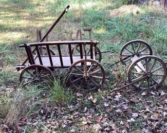 Primitive goat carts (need TLC)