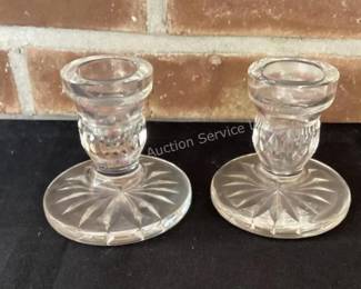 Waterford candle holders