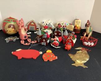 Farm theme Christmas ornaments