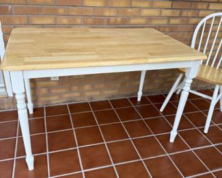 Square Butcher Block Table