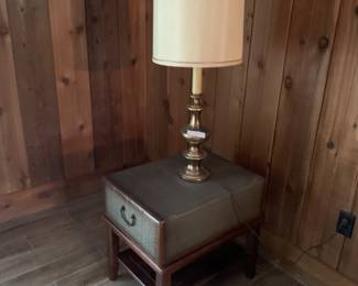 Unique side tables and a lamp