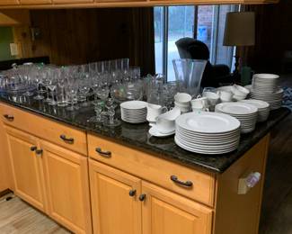 dishware, and glassware