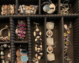 Assortment of beautiful bracelets