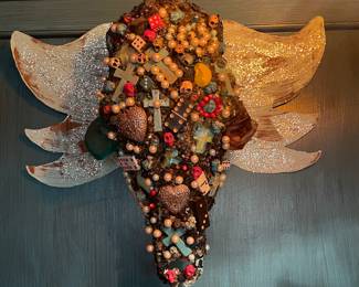 Beautiful skull with wings