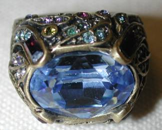 Blue topaz ring