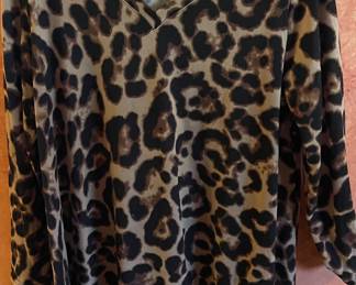 Cheetah print blouse