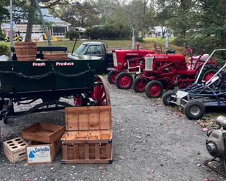 International restored tractor filling working