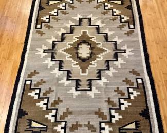 15 NavajoStyleHandwovenGeometricWoolRug