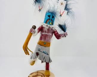 90 HopiFirstMesaKachinaDollSignedbyArtistMBegay