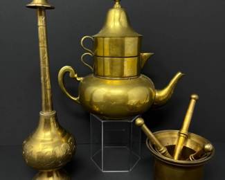 55 SaudiArabiaBrassTeapotRoseWaterSprinklerMortars