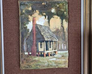 Chestee Harrington: oil on Carved wood