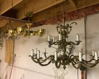 Two other vintage chandeliers